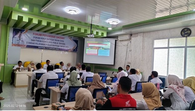 Bappeda Gelar Forum Perangkat Daerah  untuk Sempurnakan Rancangan Renja Tahun 2026  yang Terintegrasi dengan FKP Terkait Pelayanan Publik